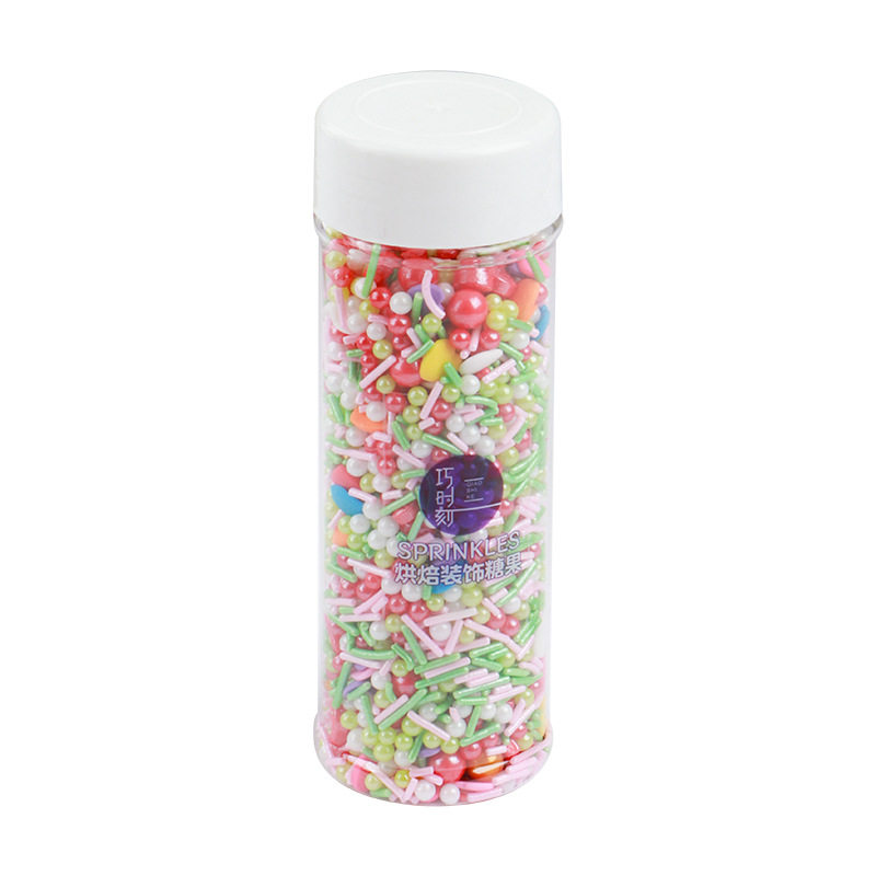 Cake decoration sugar beads colored sugar beads sugar needle birthday cake bread baking raw materials decoration pearl sugar mixed