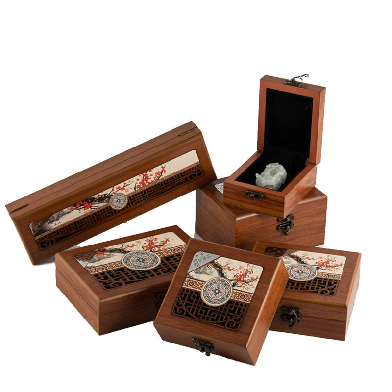 Jewelry beads wooden jewelry box bracelet bracelet pendant ring necklace gift vintage box wholesale