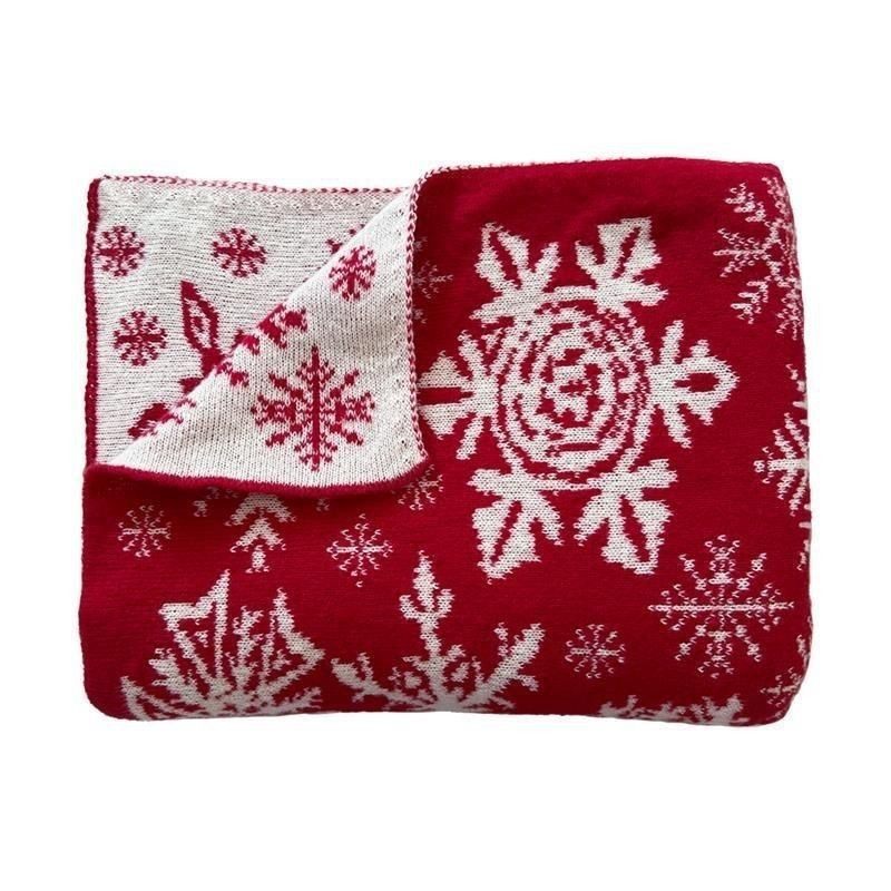Nordic Knitted Christmas Blanket Decorative Blanket Living Room Sofa Blanket Cover Blanket Blanket Winter Thickened Blanket Bedding