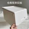 Flip-Top Storage Box Wholesale Stackable Kitchen Storage Cabinet Bedroom Clothing Storage Box Plastic Front-Opening Storage Box