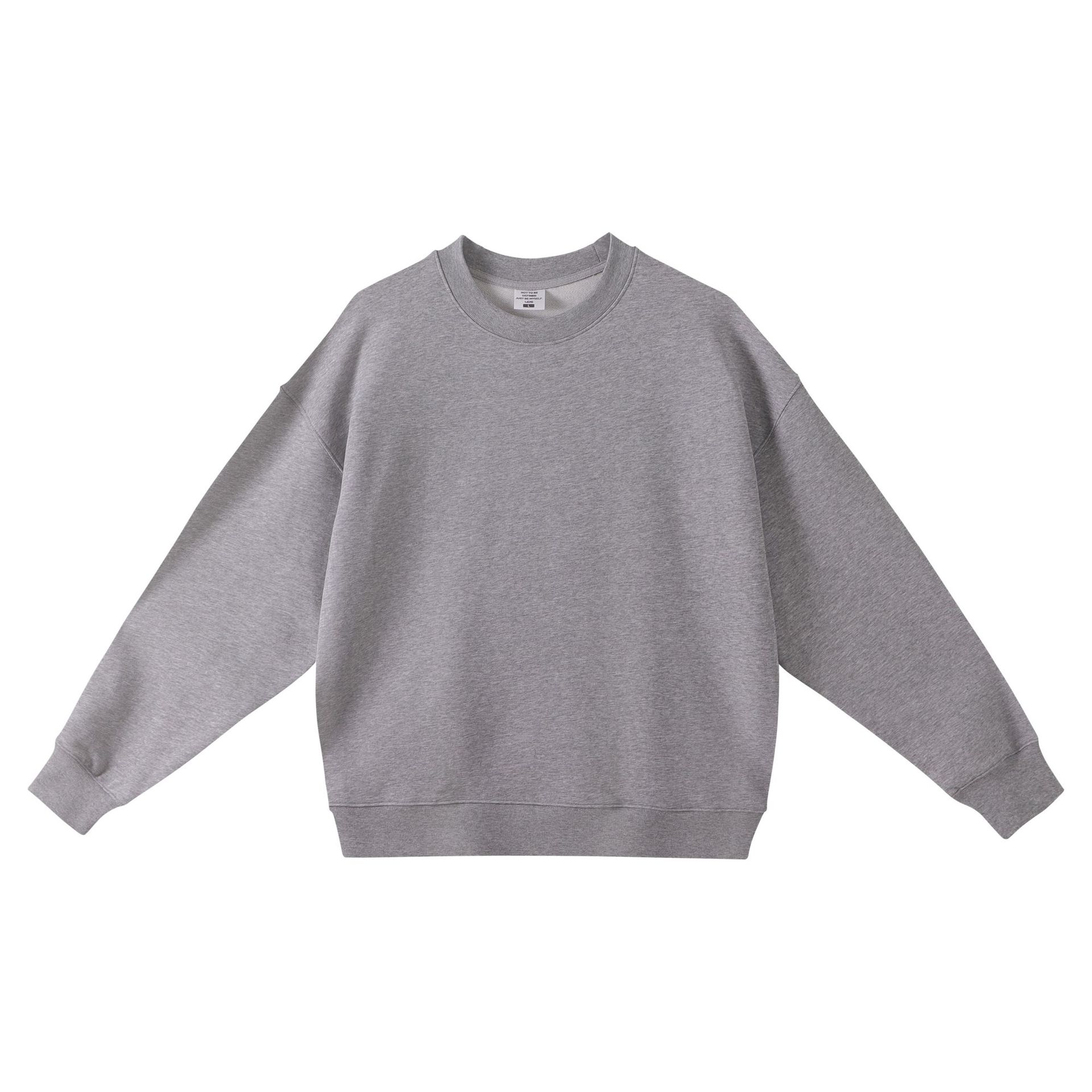 圆领基础款420G重磅大毛圈卫衣男潮牌韩系简约百搭长袖打底卫衣秋