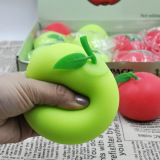 Новый продукт vent apple creative fruit decompression pinch имитация музыки apple TPR мягкий резиновый мучной шарик внешняя торговля оптом
