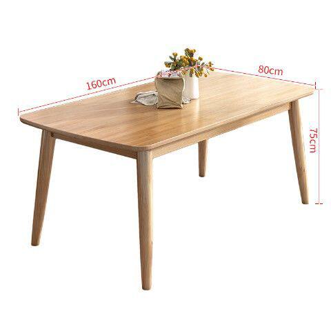 北欧实木餐桌椅组合长方形简易桌子小户型现代简约家用吃饭桌子