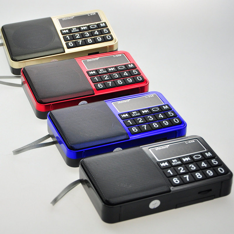 Happy Companion L-238 Card Speaker Multifunctional Elderly Radio Portable Player Large Button Radio