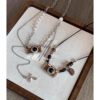 Vintage Brown Camera Pearl Necklace Women's Light Luxury Niche Design All-match Unique Distinctive Long Chain Woolen Chain Accessories