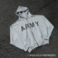 Army zipper sweatshirt