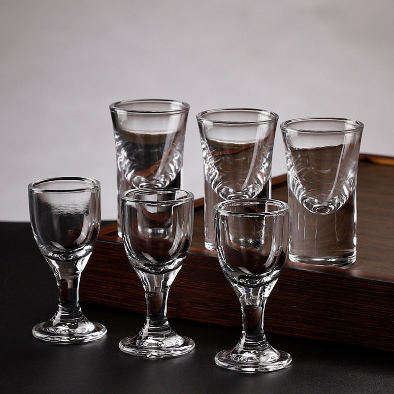 Extra Thick Liquor Glass Household Small Shot Glass 0.1kg Spirits Bullet Wine Cup Wine Dispenser Set