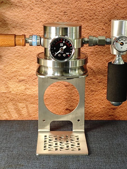 Haochen Pneumatic Coffee Machine G32 Stainless Steel Home Outdoor Commercial Camping Espresso Pot Portable No