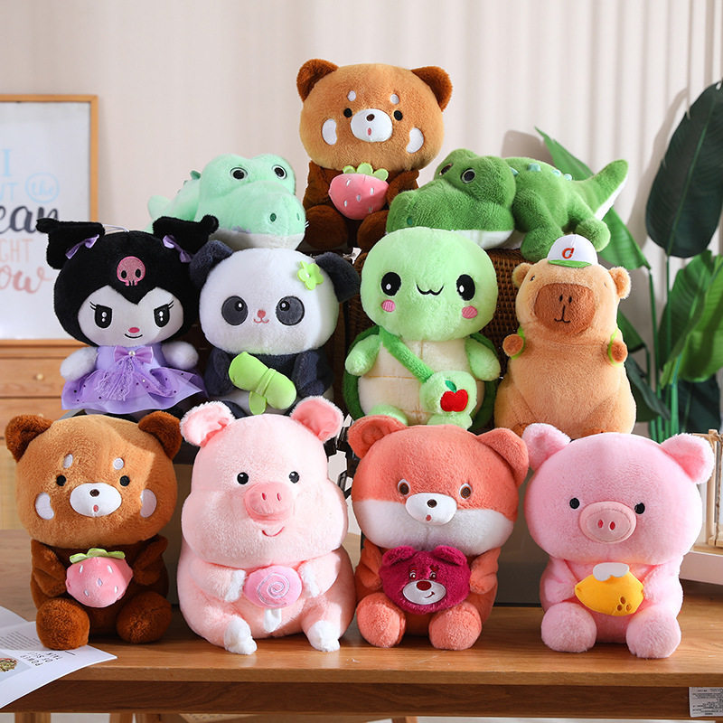 40厘米12寸大号毛绒玩具地推礼品娃娃婚礼互动公仔玩具活动定logo