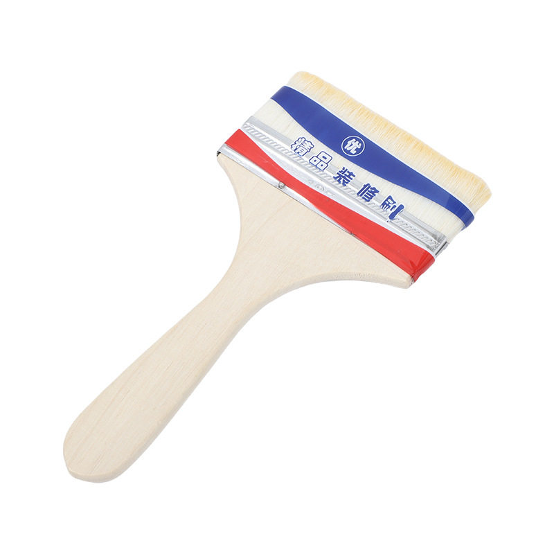 Factory Direct Supply Wool Brush Barbecue Oil Brush Baking Kitchen Brush Wooden Handle Paint Brush 1.0inch-5inch Painting Tools