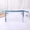 Convenient PVC Portable Waterproof Travel Transparent Cosmetic Bag Folding Toiletry Bag Large Capacity Storage