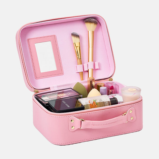 Net red LED light cosmetic bag high color value gift suitcase large capacity portable multifunctional cosmetic case wholesale