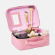 Net red LED light cosmetic bag high color value gift suitcase large capacity portable multifunctional cosmetic case wholesale