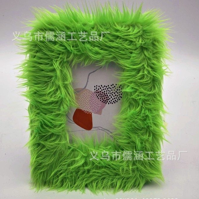 Plush cross-border photo frame creative table cute simple photo wall living room table decorative gift photo frame wholesale