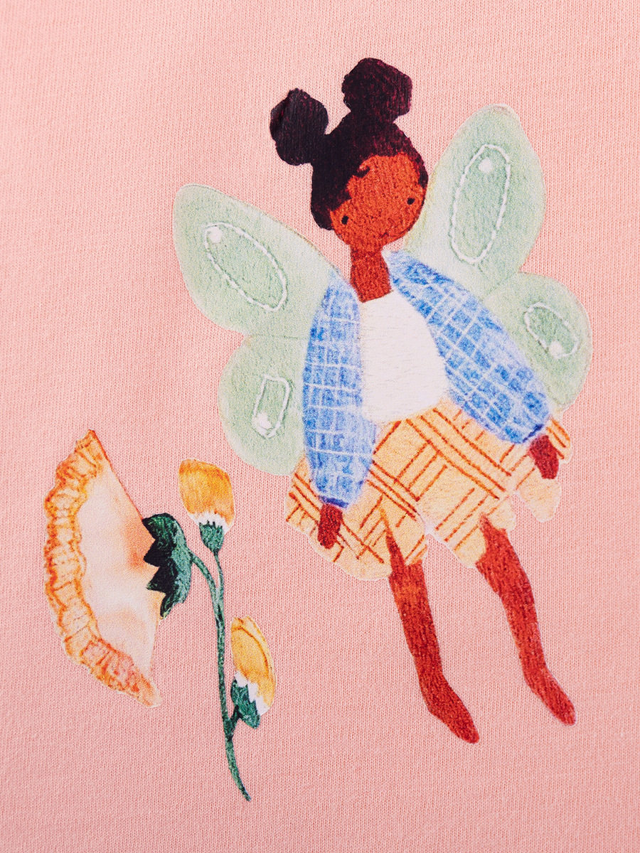 Robe fille dessin animé stylée, robe bébé mignon été, robe enfant manche courte