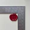 New wine red Apple Button Accessories DIY Handmade Material Headwear Shoes Flower Decoration Patch Phone Case Collocation