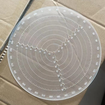 Turning centering ruler lathe woodworking tool cart bowl cart log measuring ruler to find the center compasses manual drawing round ruler