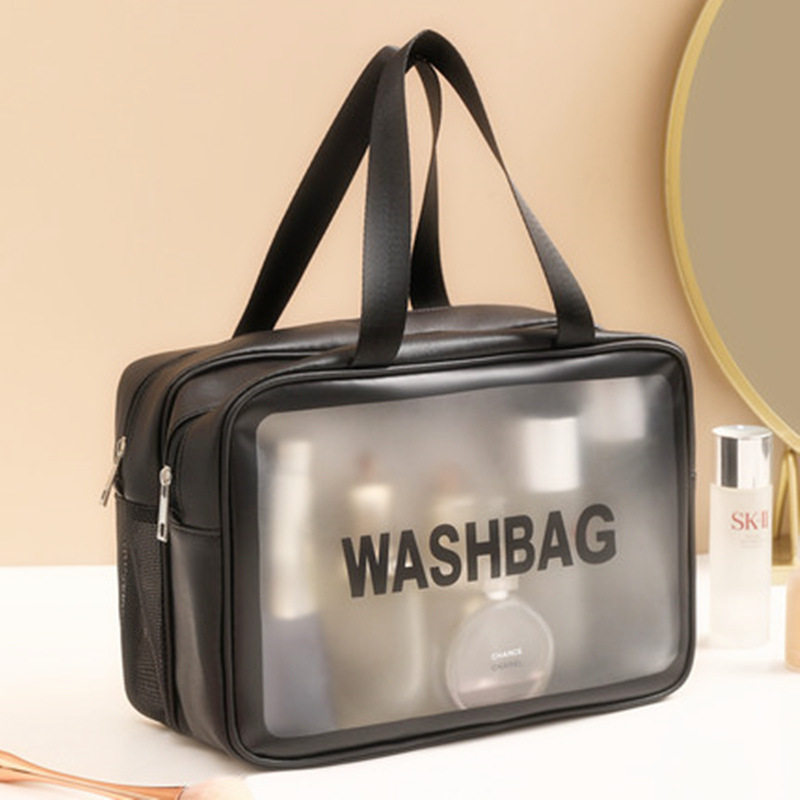 Dry and Wet Separate Cosmetic Bag Multifunctional Portable Travel Wash Bag Large Capacity Waterproof Skin Care Storage Bag New Style