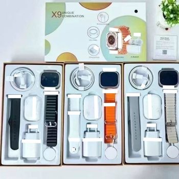 Huaqiangbei Cross-Border Hot Model X9 Smart Phone Watch Men's Multi-Function Wireless Bluetooth Headset Smart Watch S10