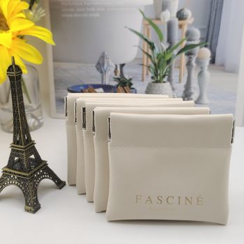 Shrapnel bag automatic closing cosmetic bag lipstick air cushion liquid foundation earphone data cable storage bag can be customized LOGO