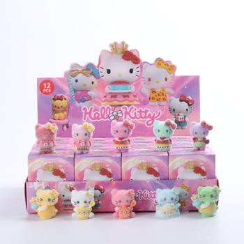 Sanrio Kt Cat Figure Blind Box for Children's Birthday Gifts Super Cute Desktop Ornaments Girly Heart Toy Gifts