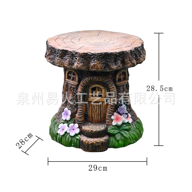 户外花园庭院树脂装饰摆件仿真蘑菇凳子家居别墅阳台庭院装饰品
