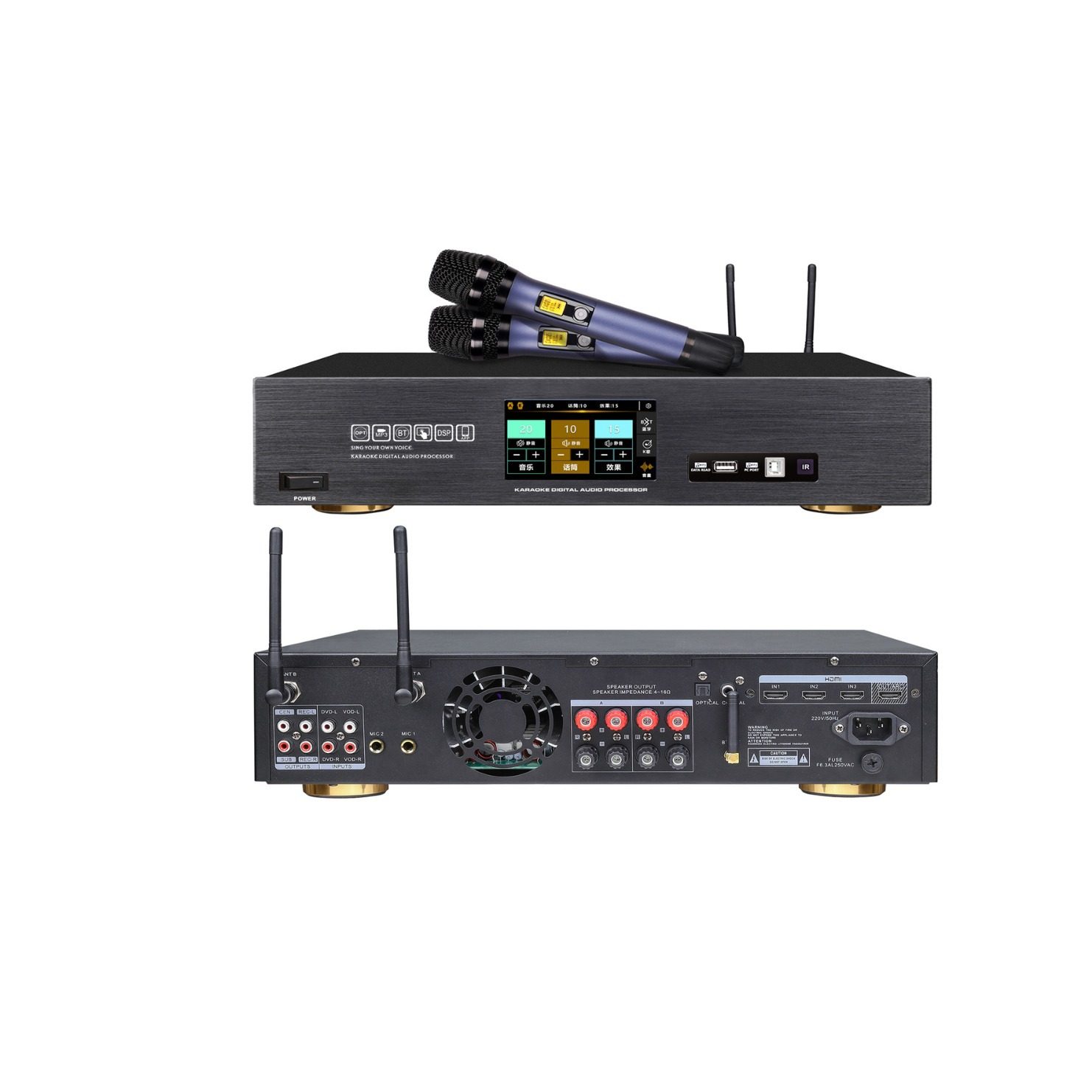 Power Amplifier High-Power Amplifier All-In-One Amplifier Ktv Amplifier Home Karaoke Amplifier