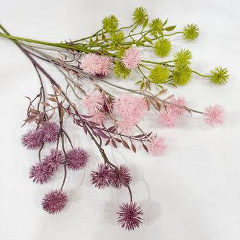 Simulation of small dandelion chestnut fruit shallot ball decoration fake flower thorn ball living room home Nordic flower arrangement ornaments wholesale