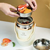 Ailijin Fully Vacuum-Insulated 304 Stainless Steel Thermal Cooker Portable Large Capacity Layered Insulation Bucket Gift Tote