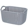 Imitation Rattan Storage Basket Desktop Small Storage Basket Plastic Storage Frame Sundries Storage Box Snacks Bathroom Washing Storage Basket