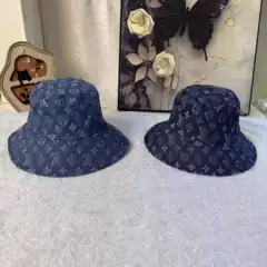 Spring and Summer New Letter Denim Fisherman Hat for Women Japanese Style Foldable Face-Showing Small Sun Protection Hat