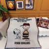 Retro Snoopy Sofa Blanket B&B Decoration Cartoon Sofa Towel American Casual Blanket Sofa Cushion Bedroom Cotton Blanket