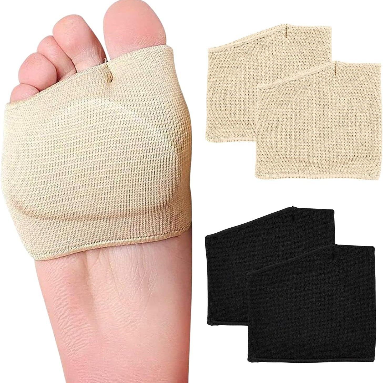Cross-Border Best-Selling Metatarsal Pads, Gel Pads, Toe-Separating Forefoot Insoles, Anti-Slip Foot Pads, Thickened Half-Size Pads, Threaded Forefoot Pads
