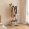 Coat Rack Mobile Clothes Rack Home Bedroom Clothes Dirty Clothes Basket Clothes Rack Floor-Standing Vertical Storage Simple Clothes Rack