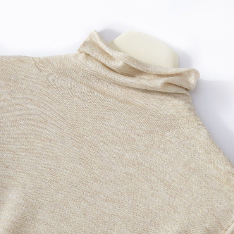 Yangzi เส้นด้ายบางคอเต่า Merino เสื้อขนสัตว์ 2024 ฤดูใบไม้ร่...