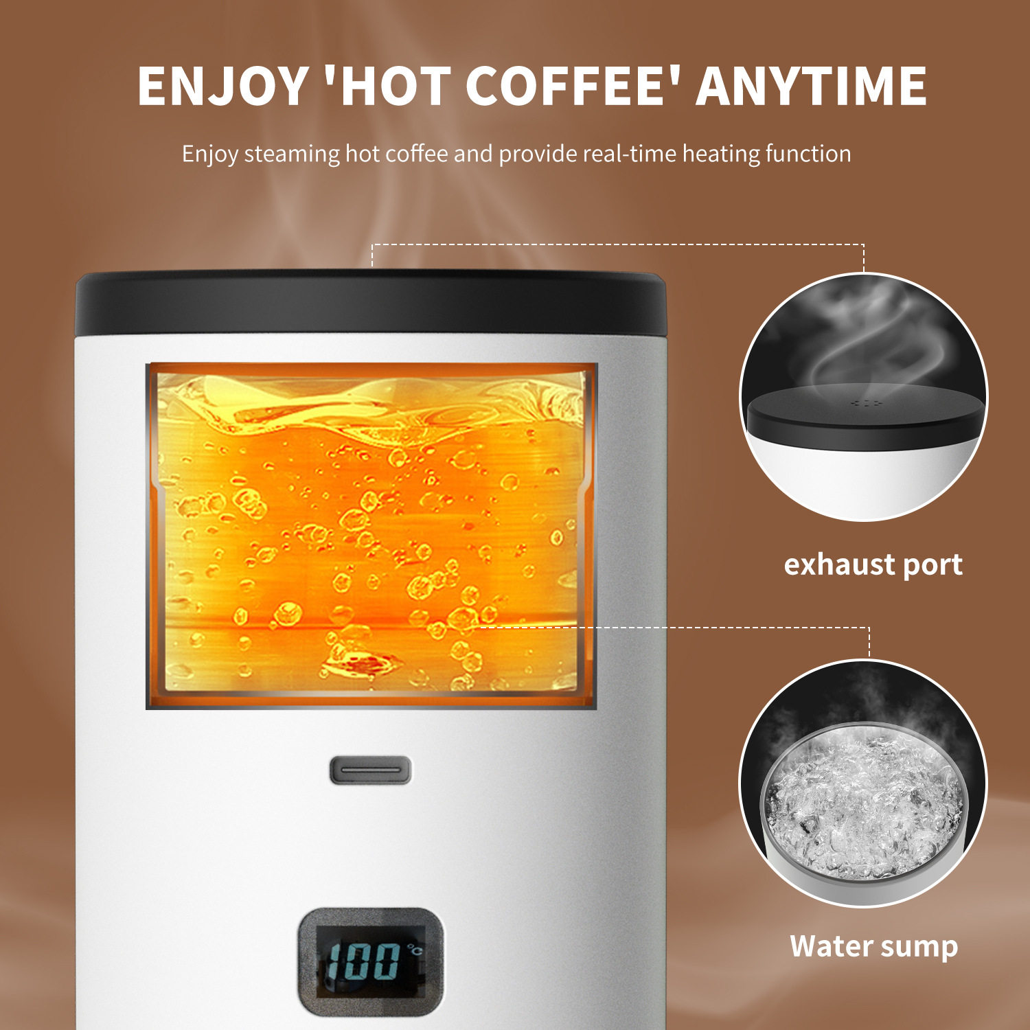 Cross-Border New Portable Capsule Coffee Machine Fully Automatic Wireless Heating Small Home Outdoor Portable Coffee Machine