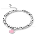 Pink heart bracelet