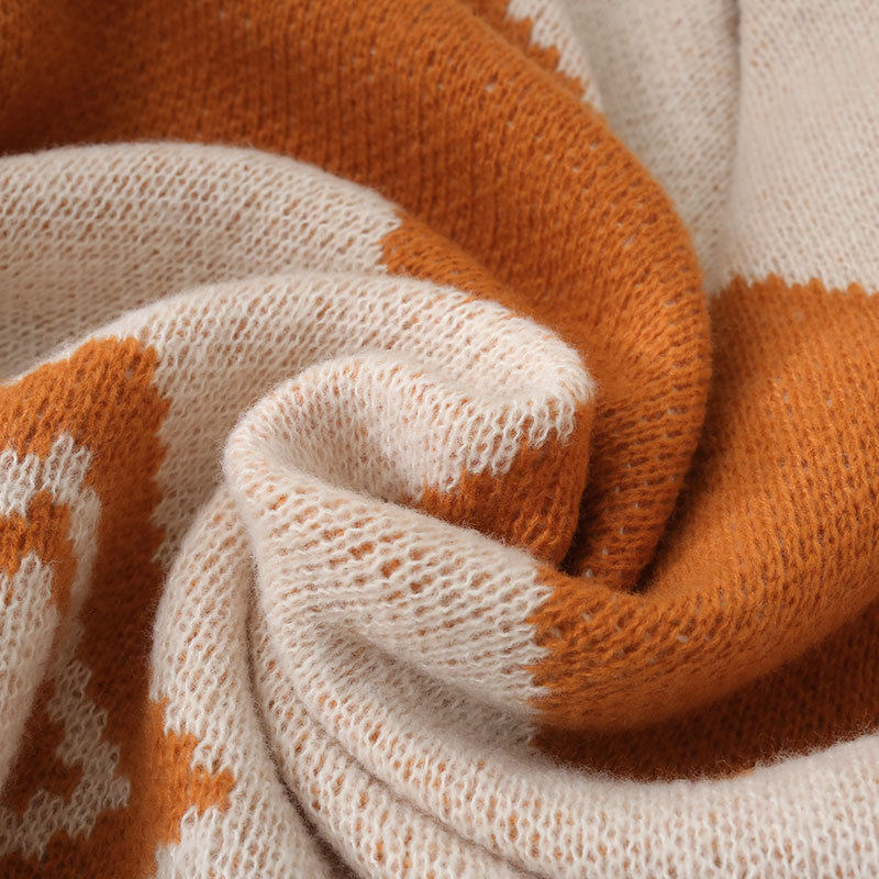 Nordic Style Light Luxury Sofa Blanket Office Nap Air-conditioning Blanket Knitted Small Blanket Homestay Bed Towel Casual Cover Blanket