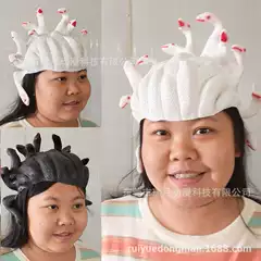 2026 Cross-Border Medusa Black Snake Mask White Snake Animal Mask Latex Adult Party Girls' Costume