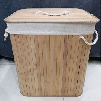 Foldable Storage Bucket Bamboo Storage Basket Storage Basket Laundry Basket Dirty Clothes Basket Dirty Clothes Basket