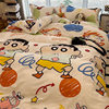 Crayon Shin-Chan Cute Bed Four-Piece Bed Bed Sheets Washed Cotton Quilt Cover. Student Single Dormitory Three-Piece Set Free Shipping
