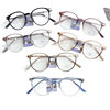New Korean-Style Trendy Gold Frame Glasses for Women, Suitable for Prescription Lenses, Colorful, Slimming Effect for Small Faces, Danyang Glasses