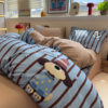 Autumn and Winter Thickeneded Brushed Cotton Bed Four-Piece Set Pure Cotton Cartoon Kidsren's Towel Embroidered Quilt Cover Bed Bed Sheets Three-Piece Set