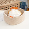 Factory New Woven Cotton Rope Storage Basket Three-piece Set Large Capacity Sundry Toy Cosmetic Key Fit Basket
