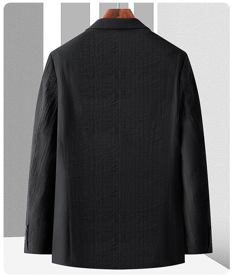 Áo vest nam phong cách casual chất liệu Tencel Lyocell co giãn chống nhăn thoáng khí — màu đen, Màu xanh dương