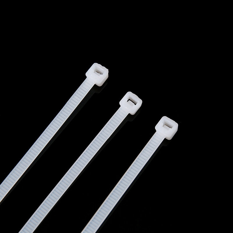 Factory-Supplied Plastic Cable Ties, Standard 2.5*150mm Buckle-Type Power Cable Harness Ties, Self-Locking Nylon Cable Ties