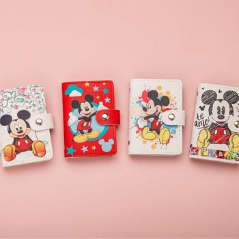 Cross-Border Mickey Student Card Holder, Cute Card Holder, Ultra-Thin Anti-Degaussing, Compact Children's Card Holder, Coin Card Holder