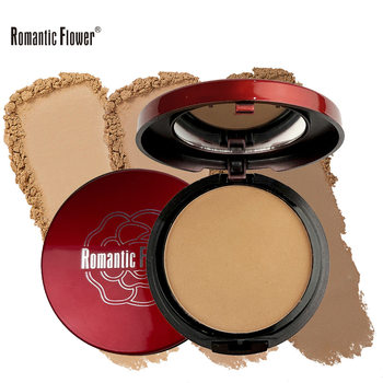Cross-Border Export of 6-Color Single-Layer Powder Compact with Puff for Concealing and Contouring, Natural and Long-Lasting, Dark Skin Cosmetics