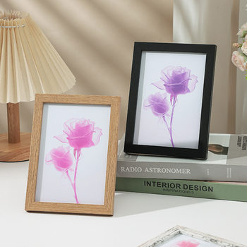 Simple fashion photo frame wall table 7 inch 6 inch 5 inch 8 inch 10 inch A4 cross-border hot wooden painting frame