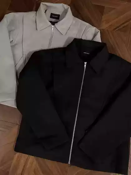 American Retro Flying Hinge Deconstructed Lapel Zipper Jacket for Men and Women Spring and Autum Cleanfit Pilot Jacket